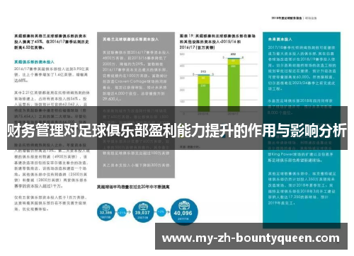 财务管理对足球俱乐部盈利能力提升的作用与影响分析 财务管理对足球俱乐部盈利能力提升的作用与影响分析